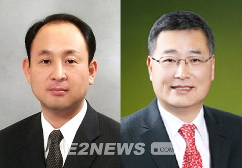 (왼쪽부터)김동섭 한전 사업총괄부사장, 김회천 경영지원부사장