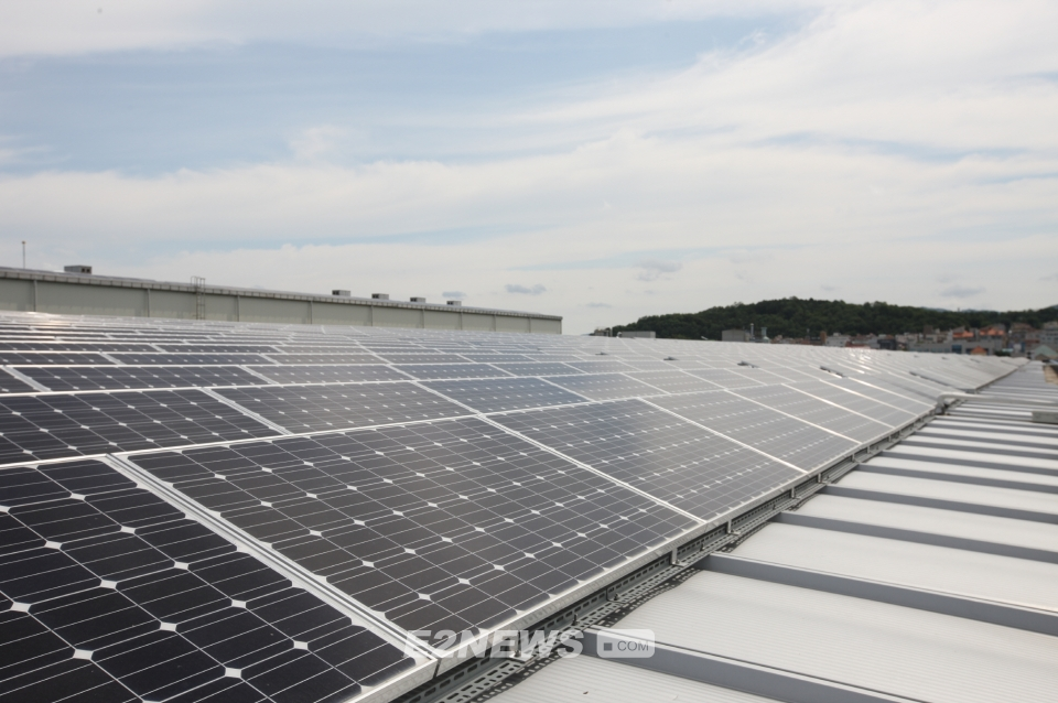 LS산전 공장 지붕 2MW규모 태양광발전 시스템
