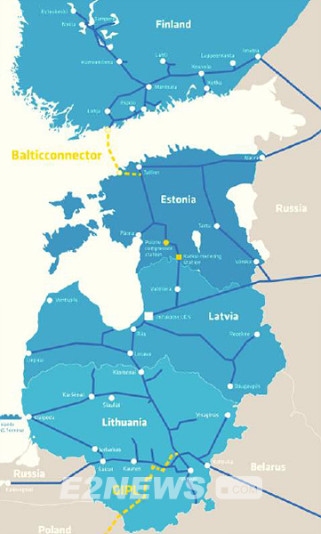 ▲폴란드-발트 3국-핀란드 간 천연가스망 연결 현황