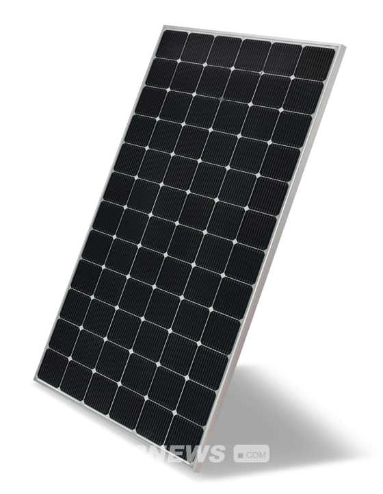 ▲LG전자 고출력 양면 태양광 모듈