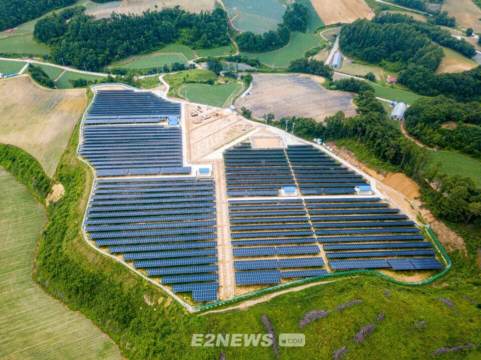 브라이트에너지파트너스가 보유·운영 중인 강원도 평창군 대관령 5MW 규모 태양광발전소.