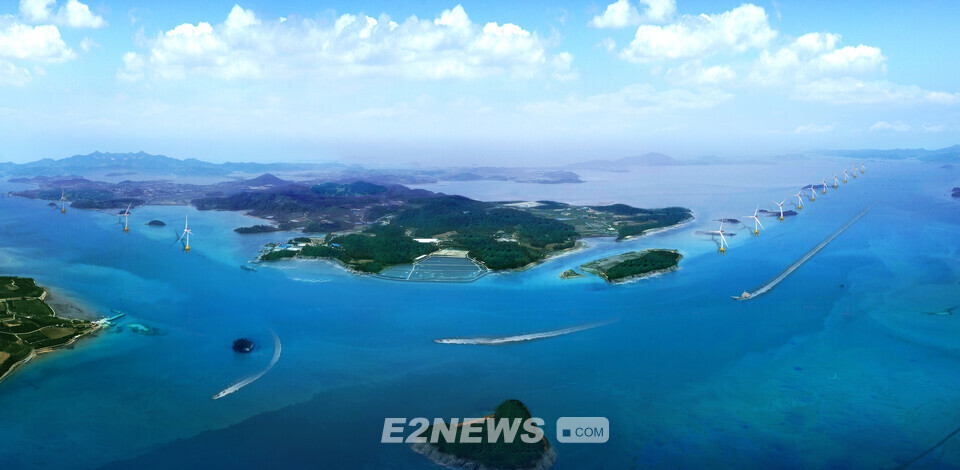 압해해상풍력발전단지 조감도 ⓒ에디슨전기