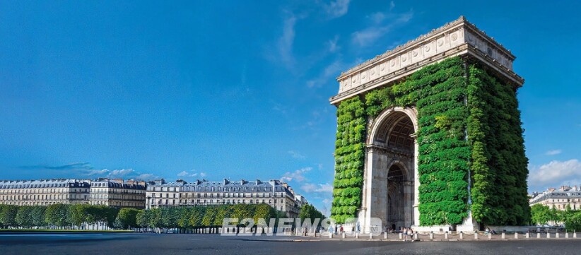 다쏘시스템이 프랑스 파리의 랜드마크를 버추얼 트윈으로 구현한 모습.