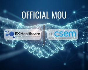 이엑스헬스케어, CSEM과 디지털 헬스 미래 여는 공동 연구 협력 - 뉴스 썸네일 이미지